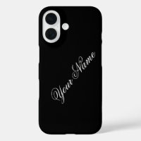 Personalize With Your Name Black