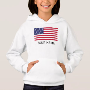 Personalize with your name USA United States Hoodie