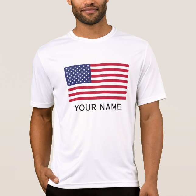 Personalize with your name USA United States T-Shirt (Front)