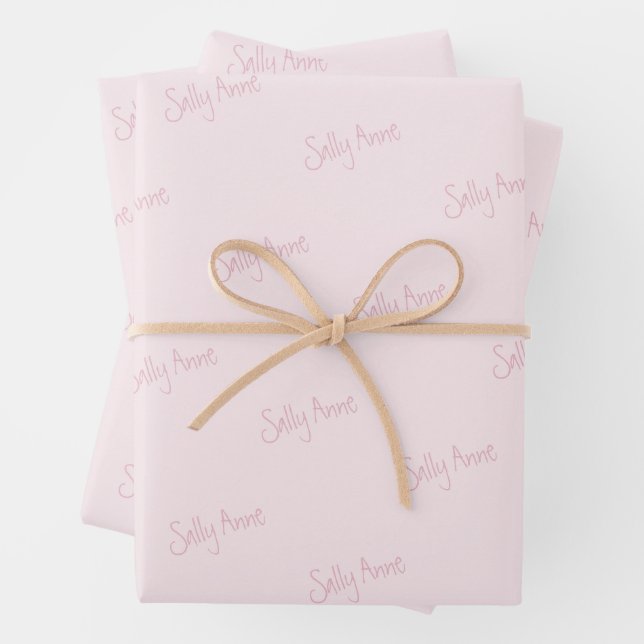 Personalize with your name  wrapping paper sheets (In situ)