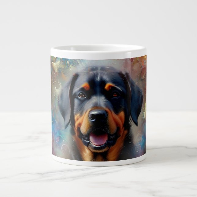 Personalize With Your Own Image Butterfly Frame Giant Coffee Mug (Front)