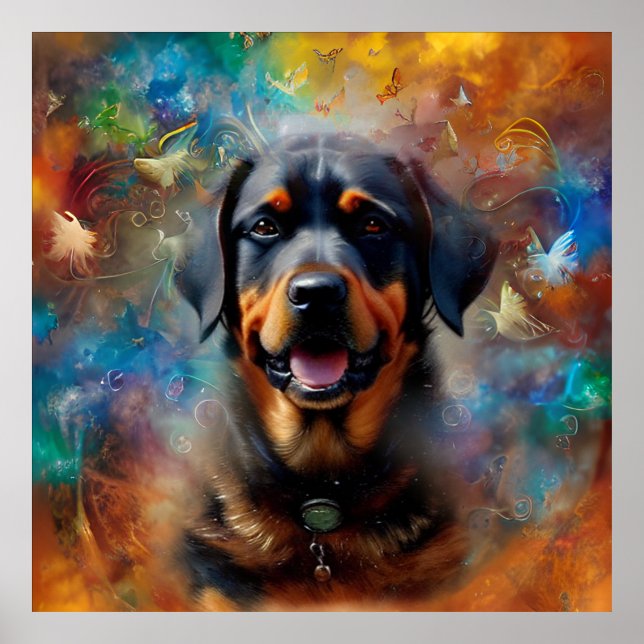 Personalize With Your Own Image Butterfly Frame Poster (Front)