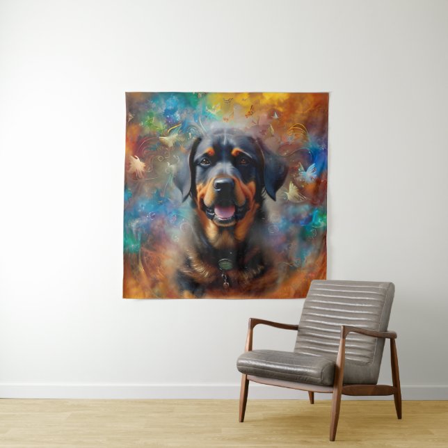 Personalize With Your Own Image Butterfly Frame Tapestry (In Situ)