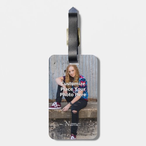 Personalize With Your Photo Luggage Tag