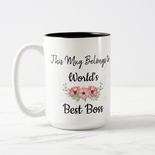 Personalize Worlds Best Boss Mug