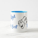 Personalize World's Best Drama Teacher Two-Tone Coffee Mug Personalize World's Best Drama Teacher Two-Tone Coffee Mug