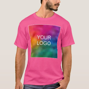 Personalize Wow Pink Color Template Add Logo T-Shirt