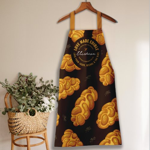 Personalize You Own Challah Pattern Bakers  Apron