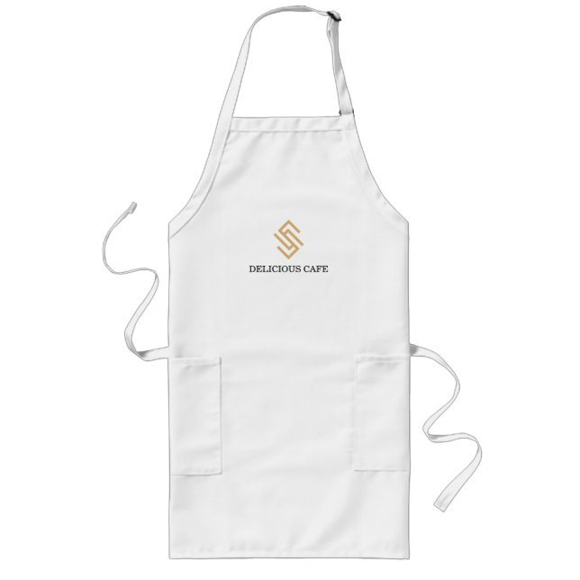 personalize your brand with logo long apron (Front)