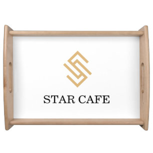 personalize your brand with logo serving tray
