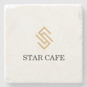 personalize your brand with logo stone coaster