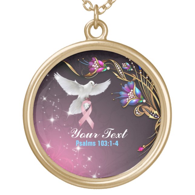 Personalize Your Breast Cancer Necklace (Front)