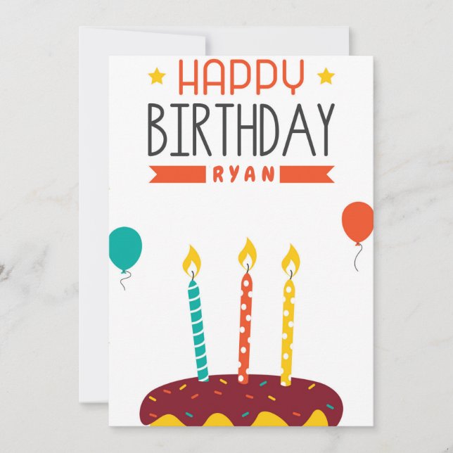 Personalize Your Celebrations: Birthday Invitation (Front)