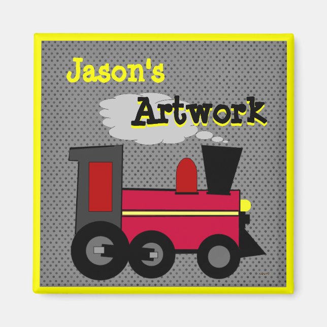 Personalize your Childs Artwork Magnet (Front)