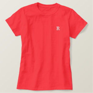 Personalize your favorite letter  embroidered shirt