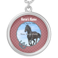 Personalize Your Horse's Photo and Name   Necklace