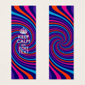 Personalize Your Keep Calm Text on Multicolored (Front & Back)
