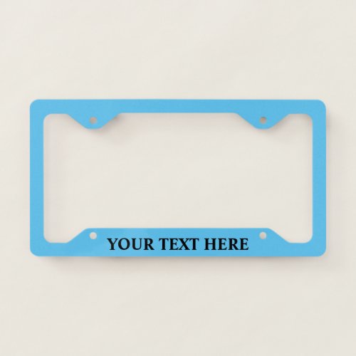 Personalize Your License Plate Frame 