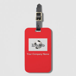 Personalize Your Logo Soccer Ball Design Luggage Tag