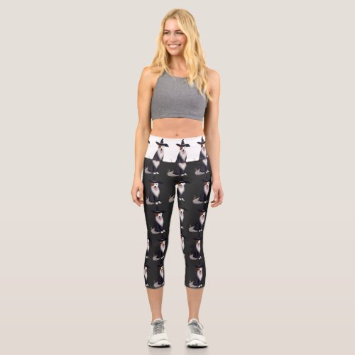 Personalize Your Look Today with Pet Dog Photo On  Capri Leggings