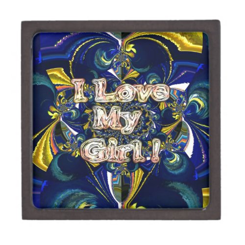 Personalize Your Love Infinity I Love my Girl Jewelry Box
