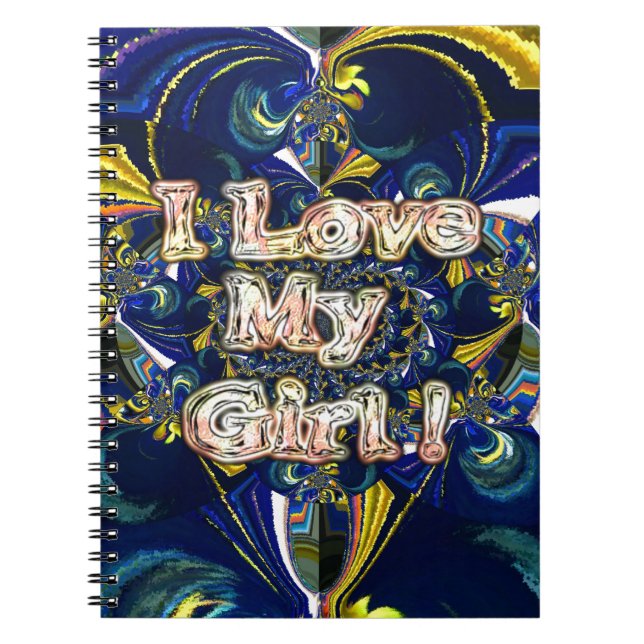 Personalize Your Love Infinity: I Love my Girl Notebook (Front)