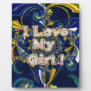 Personalize Your Love Infinity: I Love my Girl Plaque