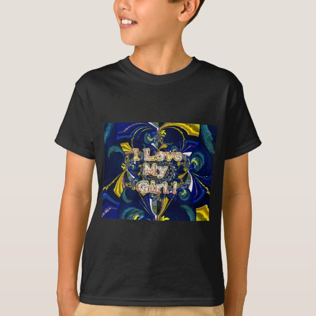 Personalize Your Love Infinity: I Love my Girl T-Shirt (Front)