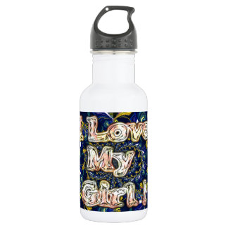 Personalize Your Love Infinity: I Love my Girl Water Bottle