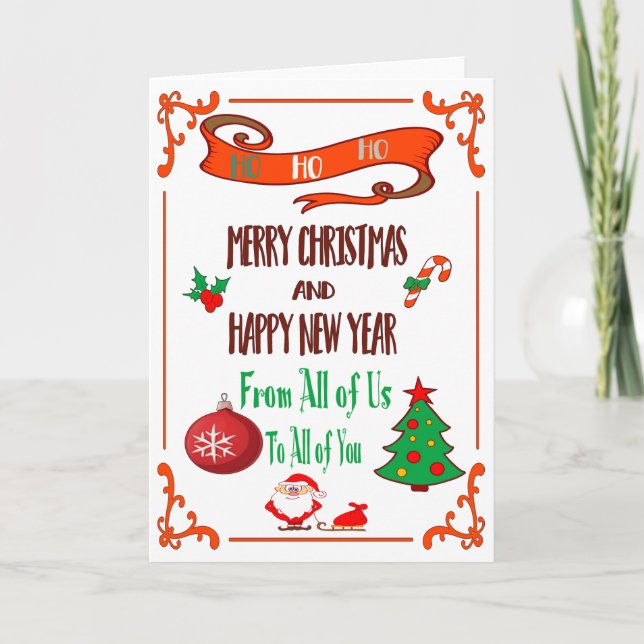 Personalize Your Merry Christmas Card (Front)