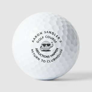 Personalize Your Name Funny Abduction Golf Balls