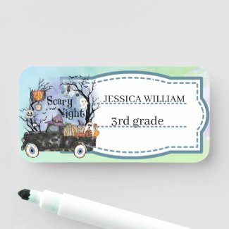 Personalize Your Name Halloween Scary Night