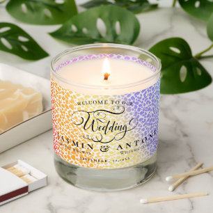 personalize your name  wedding scented candle