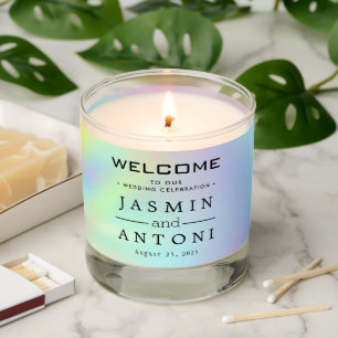 personalize your name  wedding scented candle