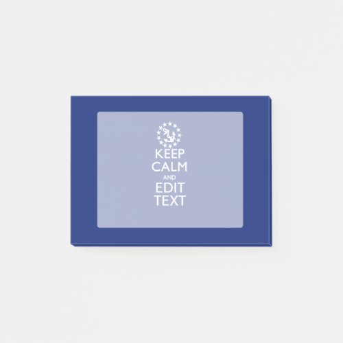 Personalize Your Nautical Keep Calm And Edit Text Post_it Notes