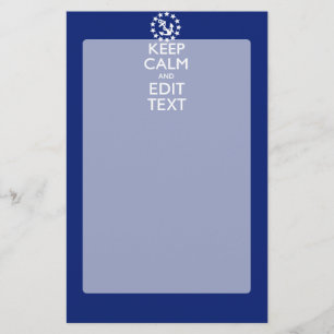 Personalize Your Nautical Keep Calm And Edit Text Stationery