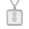 personalize your necklace square