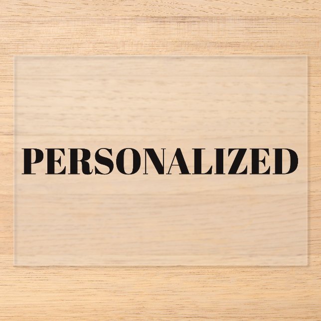 Personalize Your Own Acrylic Invitations (Front)