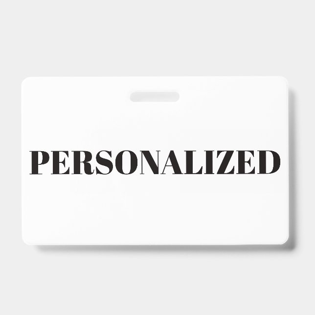 Personalize Your Own Badge (Front)
