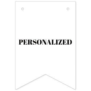 Personalize Your Own Bunting Flags