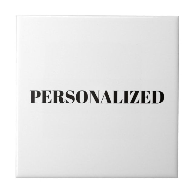 Personalize Your Own Ceramic Tile (Front)