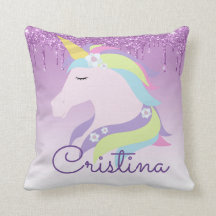 Personalize Your Own Colorful Sleeping Unicorn