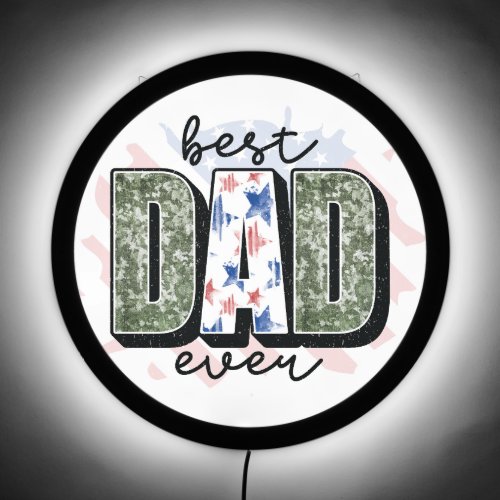 Personalize Your Own Custom Made Best Dad Ever on LED Sign