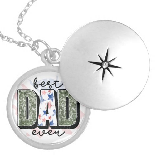 Personalize Your Own Custom Made Best Dad Ever on Locket Necklace