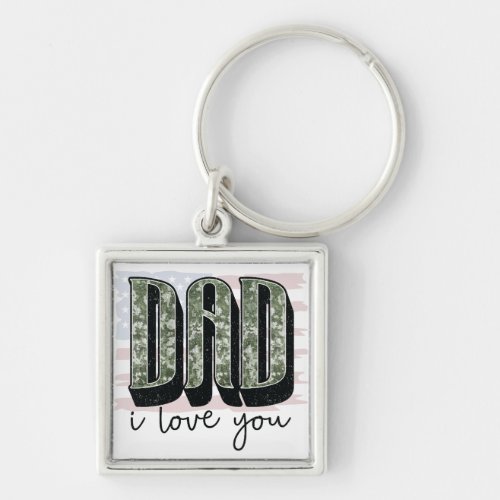 Personalize Your Own Custom Made Dad I Love You on Keychain