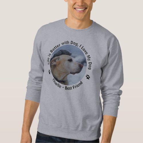 Personalize Your Own Custom Made Design Pet Photo  Sweatshirt