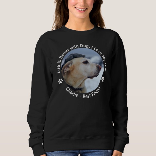 Personalize Your Own Custom Made Design Pet Photo  Sweatshirt (Front)