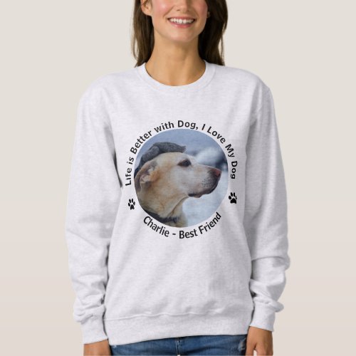 Personalize Your Own Custom Made Design Pet Photo  Sweatshirt