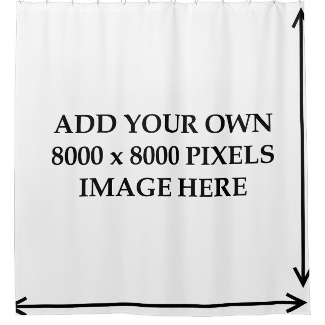 Personalize your own Custom Unique Shower Curtain (Front)