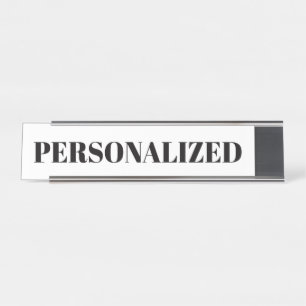Personalize Your Own Desk Name Plate